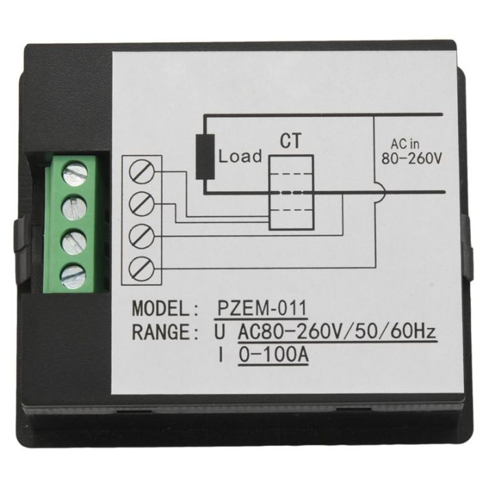 single-phase-digital-electric-saver-power-meter-wattmeter-220v-100a-energy-meter-pzem-011-with-ct-split