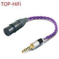 Top-Hifi อะแดปเตอร์สายเคเบิ้ลเชื่อมต่อเสียงคาร์บอนไฟเบอร์ 4.4มม. Male To 4-Pin Xlr Balanced Female 4.4มม.to Xlr