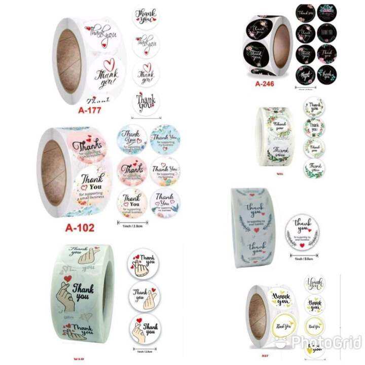 Self-adhesive Tape Thank You Stickers Thank You Sticker for business ...