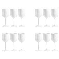 4X Elegant and Unbreakable Wine Glasses, Plastic Wine Glasses, Very Shatterproof Wine Glasses