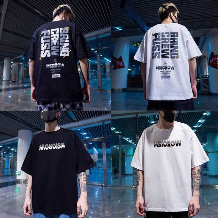 korea-mens-t-shirt-oversized-letters-printed-t-shirt-short-crew-neck-sleeve-t-shirt-couple-shirt