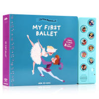 My first music book my first ballet Swan Lake Nutcracker touch sound book paper board book French independent auzou English original picture book