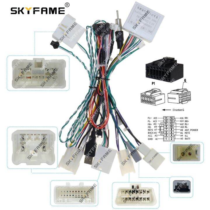 skyfame-car-16pin-wiring-harness-adapter-canbus-box-decoder-for-alphard-20-android-radio-power-cable