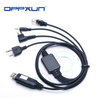 4 in 1 USB Programming Cable Adapter With CD Two Way Radio Car Radios For ,Baofeng,Motorola,HYT,Puxing Etc