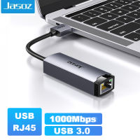 Jasoz RJ45 USB Adapter USB Ethernet Network Connector 1000Mbps RJ45การ์ดเครือข่ายสำหรับแล็ปท็อป Xiaomi Mi S PC อินเทอร์เน็ต USB Lan