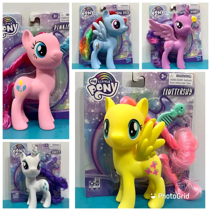 My Little Pony 6-Inch Pony Friend Figures Pinkie Pie/Rarity/Rainbow ...