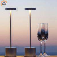 ❀❖ 【IS】 Cordless Table Lamp Usb Rechargeable Led Portable Battery Powered Three-color Stepless Dimming Small Table Light