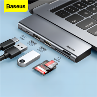 Baseus 5 in 1 USB C HUB Type C ถึง Multi Ports USB 3.0 USB C Splitter Dock สำหรับ MacBook Pro Air PD 60W Fast Charge USBC HAB Adapter