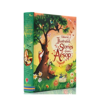 Imported English original genuine Usborne illustrated stories from Aesop hardcover full-color illustration version Aesops Fables extracurricular English reading materials for students