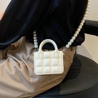 Niche design bag womens summer 2022 new trendy mini small square bag pearl chain portable shoulder Messenger lipstick bag 【APR】