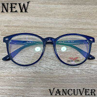 กรอบแว่นตา สำหรับตัดเลนส์ แว่นตา ชาย หญิง Fashion รุ่น Vancuver 2372 สีน้ำเงิน กรอบเต็ม Rectangle ทรงรี ขาข้อต่อ วัสดุ พลาสติก พีซี เกรด A รับตัดเลนส์ทุกชนิด