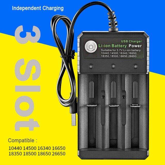 Batteries Rechargeable for Charging LED Smart Charger USB Battery Li ...