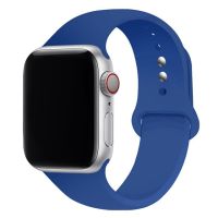 สายนาฬิกาซิลิโคนสำหรับสายคาด Apple Watch 44มม. 45มม. 42มม. 41มม. สายนาฬิกาข้อมือ IWatch 40มม. 38มม. Correa Apple Watch Series 6 5 3 SE 7