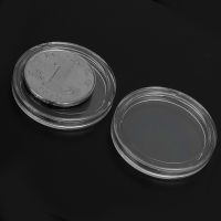 100Pcs 26mm Plastics Transparent Round Coin Capsules Storage Capsule Coin Collection Holder Containers Home Supplies