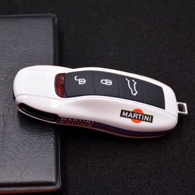 เคสห่อหุ้มกุญแจ3ปุ่มสำหรับ Cayenne Macan 911 Boxster Cayman Panamera เคสปุ่มควบคุมระยะไกลสำหรับ Porsche