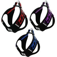 3M Reflective Nylon Dog Harness Dogs Harness Vest No Pull Mesh Adjustable Step-in Pet Harnesses for French Bulldog Pitbull Collars