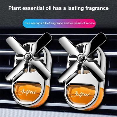 【DT】  hotCar Aromatherapy Air Freshener Cute Mini Creative Rotating Propeller Outlet Fragrance 360 Degrees Car Interior Accessories