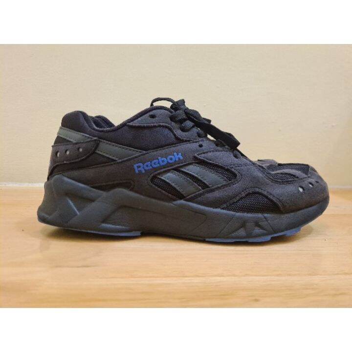 รองเท้าผ้าใบ สีดำ Reebox มือสองสภาพดี รุ่น Reebok Classics Aztrek Black  Whit Blue DV3913 Running Sneakers | Lazada.co.th