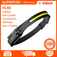 SUPERFIRE Headlamp Bright Charging Super Bright HL65 Inductive Headband Lamp