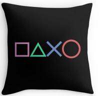 Black Art Design Game Console Button Pillowcase Novelty Gaming Pillowcase Cool Gamer Gift Home Decor Pillowcase