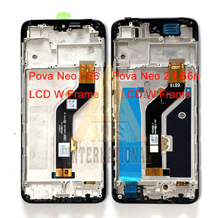 For Infinix Tecno Pova Neo LCD LE6 LE6h LCD Display Screen Frame Touch ...