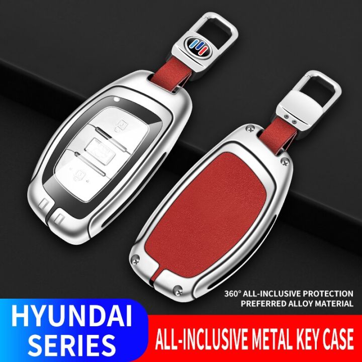zinc-alloy-leather-car-key-case-cover-for-hyundai-tucson-santa-fe-rena-sonata-elantra-creta-ix35-ix45-i10-i30-i40-accessories