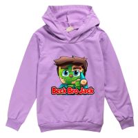 Beck Bro Jack Printed Boy Girl Long Sleeve Hooded T-Shirt 2-13Y Children Thin T Shirt Kids Baby Fashion Casual Clothes Tee Tops