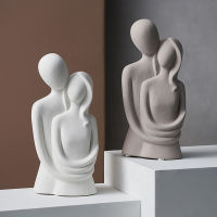 Abstract Couple Statue Thinker Sculpture Nordic Home Decor Lover Hugging Figurines Accessories for Living Room Christmas Gift