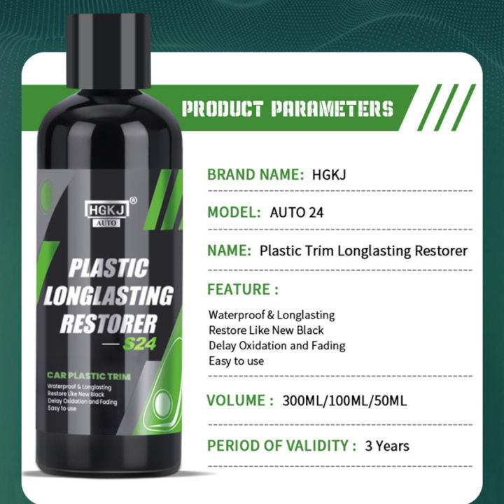 Plastic Restorer Back To Black Gloss Car Cleaning Products Auto Polish And  Repair Coating Renovator For Car Detailing HGKJ 24