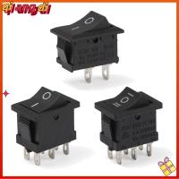 QIANGDI 5Pcs 3A 250V เปิดปิด SPST 10x15mm สวิตช์ปุ่มกด สวิตช์โยก ปุ่มเปิด/ปิด KCD1