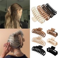 Hot Sale Solid Color Claw Clip Large Barrette Crab Hair Claws Bath Clip Ponytail Clip For Women Girls Hair Accessories Gift