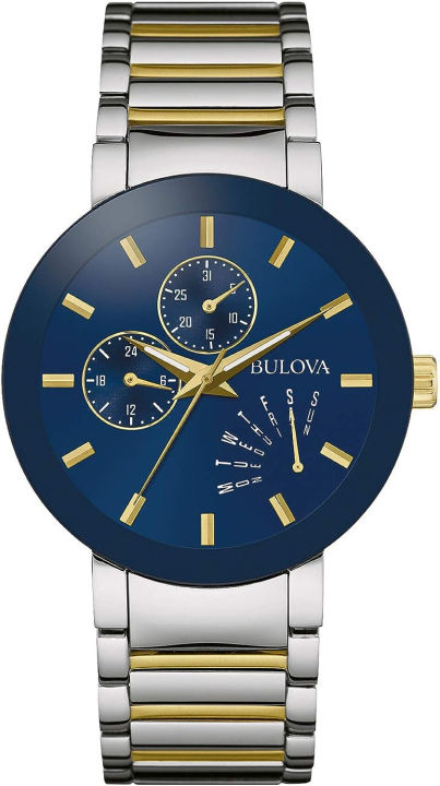 bulova-mens-multi-function-modern-stainless-steel-watch-modern-futuro-quartz-two-tone-stainless-steel-bracelet-two-tone-gold