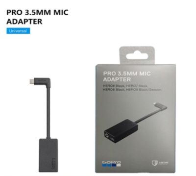 Gopro ADAPTER MIC FOR GOPRO 3.5 MM for Hero 8 Hero 7 Black / 6 Black / 5 Black / Session รับประกัน 1 ปี