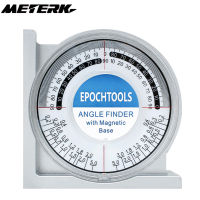 METERK Mแม่เหล็กมุม Finder Locator Mini Inclinometer เครื่องมือวัดเครื่องวัดมุมเอียงระดับเมตรสองชั้น Bubble Back ตารางเปรียบเทียบ