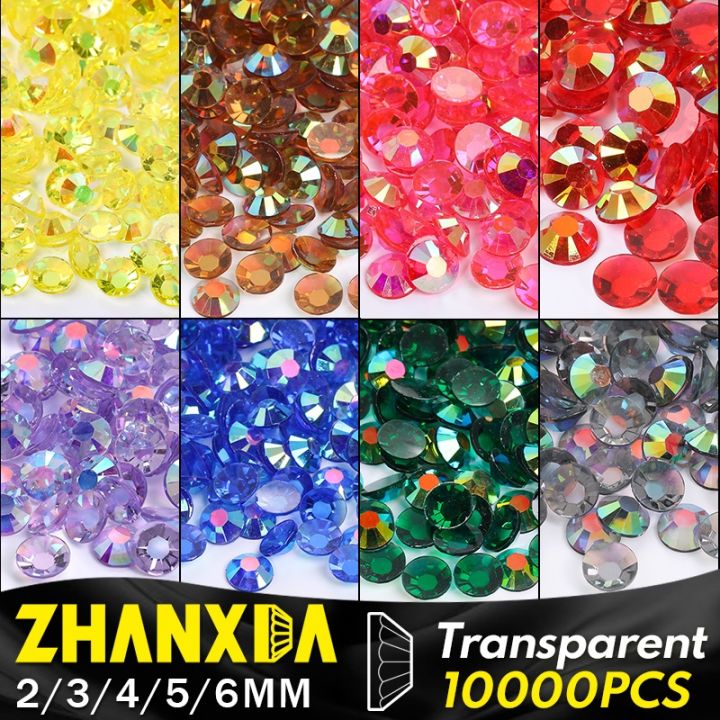 cw-transparent-resin-rhinestones-flatback-bulk-tumblers-round-stones-glitter-2-3-4-5-6mm
