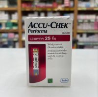 Accu-Chek PERFORMA Test Strip (25 ชิ้น/กล่อง) แผ่นตรวจวัดระดับน้ำตาลในเลือด