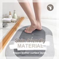 ◎◑ 40X60cm Super Absorbent Floor Mat Quick Drying Carpet Nature Rubber Modern Simple Non slip Bath MatsHome Oil proof Mat