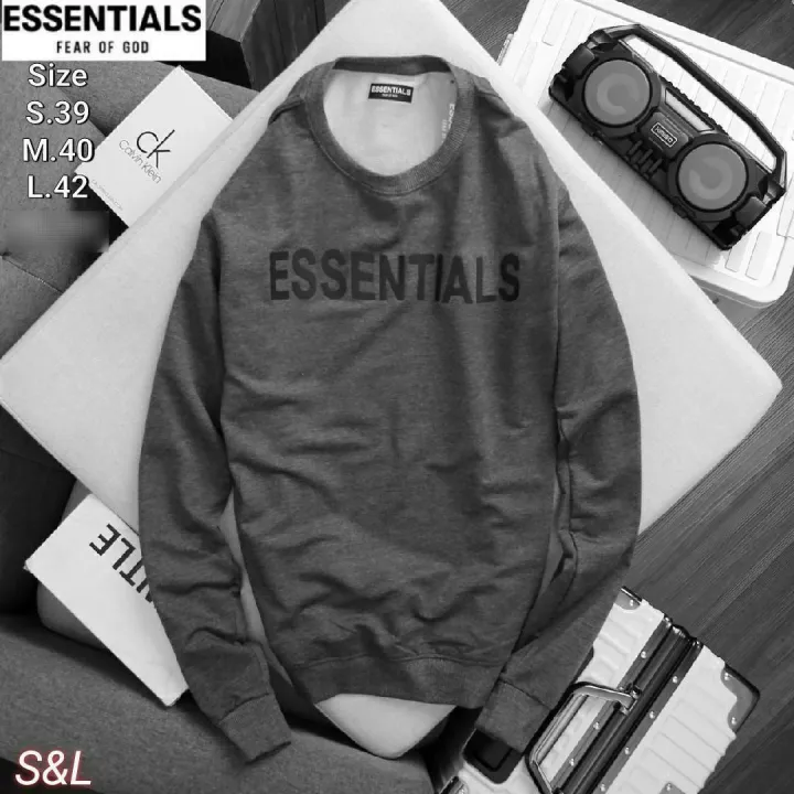 เสื้อสเวตเตอร์สุดชิค ESSENTIALS ผ้าcotton อย่างดี ถ่ายจากสินค้าจริง100% ...