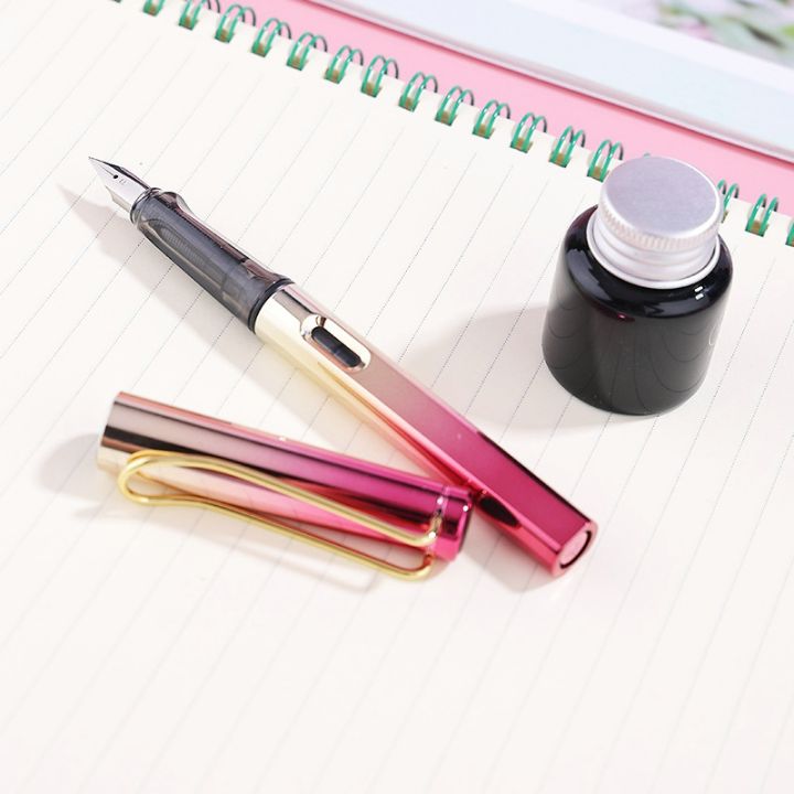 ปากกาหมึกซึมความจุมากปากกาหมึกซึมหมึกแบบใช้แล้วทิ้ง-เติมได้เป็นอันดับสองสำหรับนักเรียนสำนักงานอุปกรณ์การเรียนเครื่องเขียนใช้ในโรงเรียนการสอบสำนักงาน