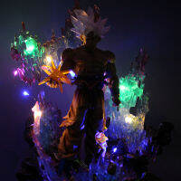 33ซม. อะนิเมะรูป Ultra Instinct Goku Giant Action Figures LED Light สะสมของเล่นตกแต่งวันเกิด Gift