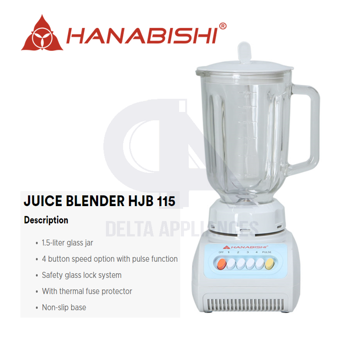 Hanabishi HJB115 Super Blender 1.5L Lazada PH