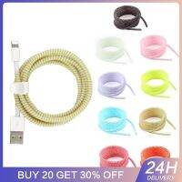 140cm Spiral Cable Protector Silicone Bobbin Winder Wire Cord Organizer Cover Spiral USB Wire Protector Smartphone Accessories