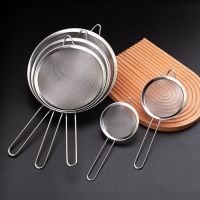 Stainless steel colander juice soybean milk filter sieve household noodles sesame net large strainer frying machine