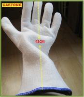 45CM High temperature gloves Aramid Flame retardant Insulation safety glove Lengthened fire gloves