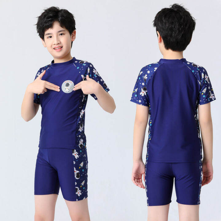 Children's swimsuit boy split cute swimming trunks summer 2022 new suit