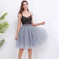 【CC】✶∋  New Puffty Layered Tulle Skirts Womens Waist Knee Length Skirt Jupe Female Tutu Faldas Saia