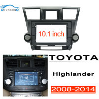 Honxun 9นิ้ว ชุดติดตั้งบนบอร์ด หน้ากากวิทยุ 2din android กรอบวิทยุ สำหรับ TOYOTA Highlander 2008-2014