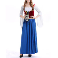 Oktoberfest คอสเพลย์ปาร์ตี้ชุดผู้หญิง Casual VINTAGE เสื้อผ้า Oktoberfest เสื้อผ้าสนุก strappy Tunic ยาว vestidos Robe mujer