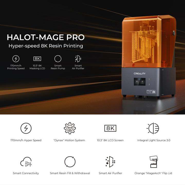 รหัส-เครื่องพิมพ์3d-halot-mage-creality-pro-เครื่องพิมพ์ยูวีโฟโตเซอร์เรซินความละเอียด8k-10-3-ขาวดำอินทิกรัลพิมพ์เร็วรางคู่แกน-z-ขนาดการพิมพ์ที่ใหญ่ขึ้น8-97x5-03x9-05in-รองรับการเติมและการถอนเรซินอัจฉร