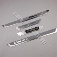 For Chevrolet Cruze 2009-2015 Door Sill Scuff Plate Guard Stainless Steel Kick Pedal Sticker Car Styling Accessories